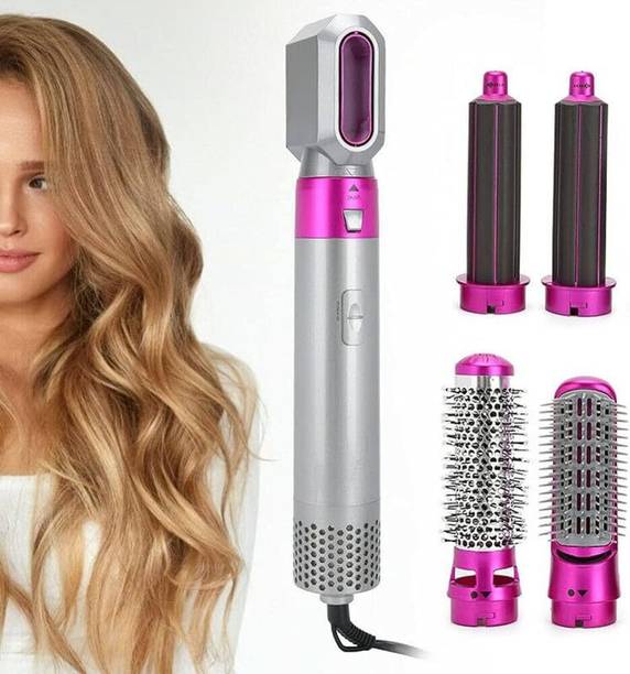 CAPITALCROSS 5 in 1 Hot Air Brush Hair Dryer & Volumizer for Women Hair Dryer