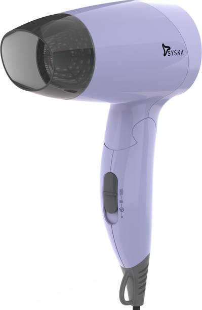 Syska HD1210 2 Speed/Heat Settings with Overheat Protection, Big Air Inlet, 1.6m Cord Hair Dryer