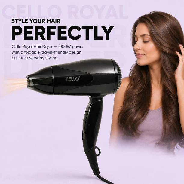 Cello Royal HD Black Hair Dryer