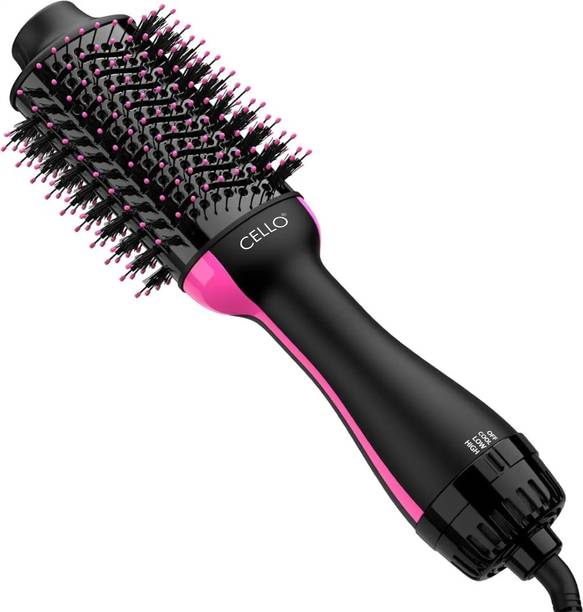 Cello RoseAir 4-in-1 Hair Dryer Brush & Styler, Ionic Anti-Frizz Volumizer Hair Dryer