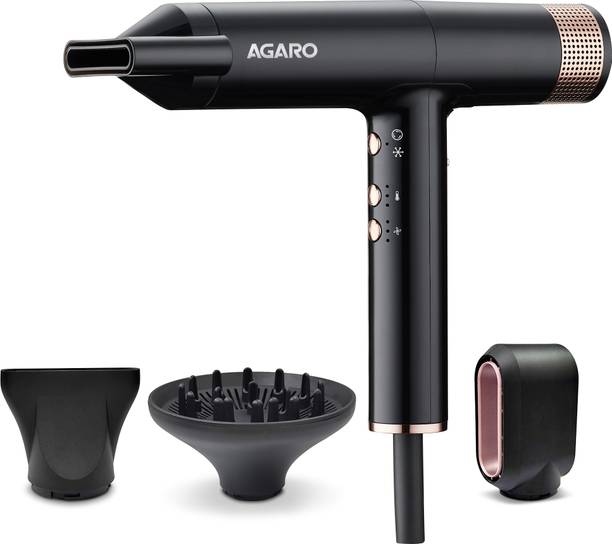 AGARO Royal BLDC Professional, Ionic technology, 110000 RPM, 3 Speed & 3 temp Setting Hair Dryer