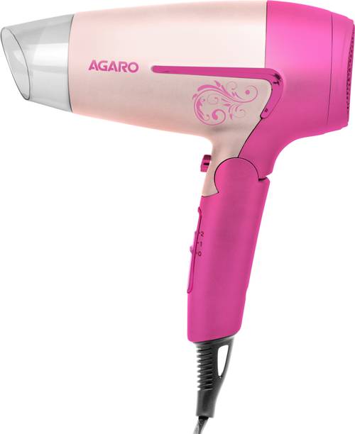 AGARO HD1179 Hair Dryer, 1600W, 2 Speed & 3 Heat Settings Hair Dryer