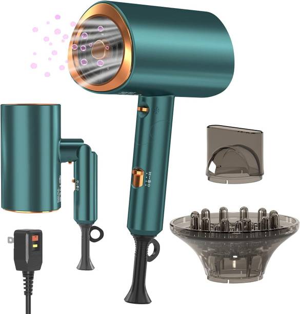 DRUMSTONE Hair Dryer | Lightweight, Powerful Blow Dryer with Diffuser & Nozzles Hair Dryer