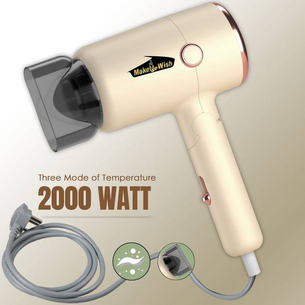Make Ur Wish Hair Dryer For Women Professional 2000 W with Foldable Handle Hair Dryer