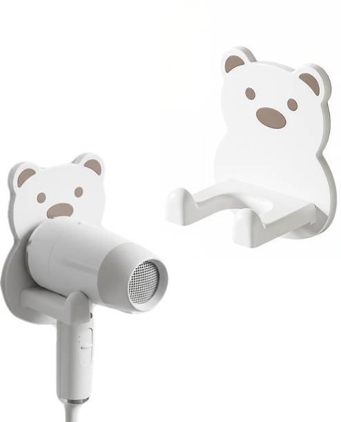 maycreate Wall Mounted Hair Dryer Holder Rack Hair Dryer