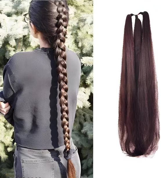 Blushia Nice Look Paranda Choti Brown Colour 26 inch Instant Ready For Fashionable Hair Extension