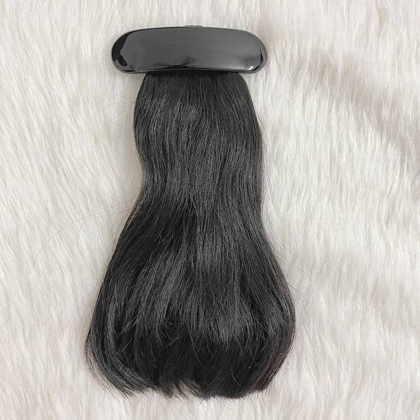 Capillatura 10 Inch Straight Clip In Ponytail |Natural Black|Washable Hair Extension
