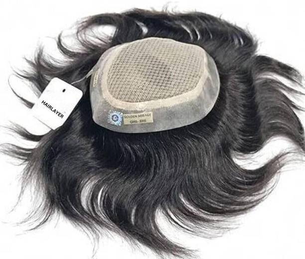 Belix Mirage 8x6 Inch 100% Human  Patch Natural Looking Skin Base AAA Grade Hair Extension