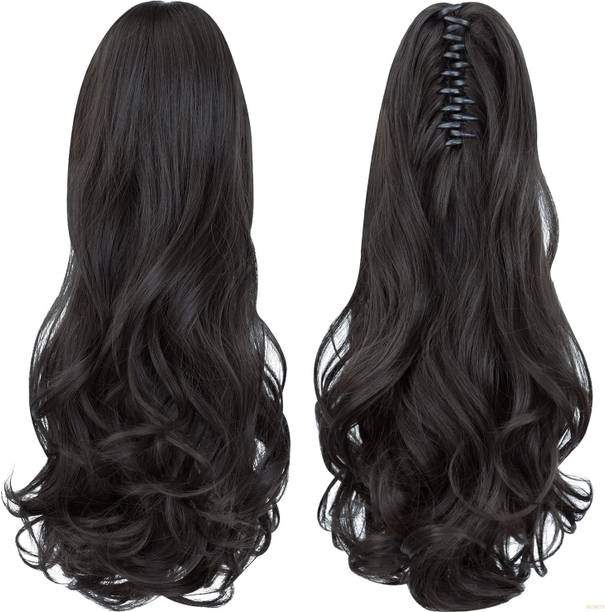 NETBOYS Easy Black Salon Style Claw Clip  Extension Daily Wear 2196 Hair Extension