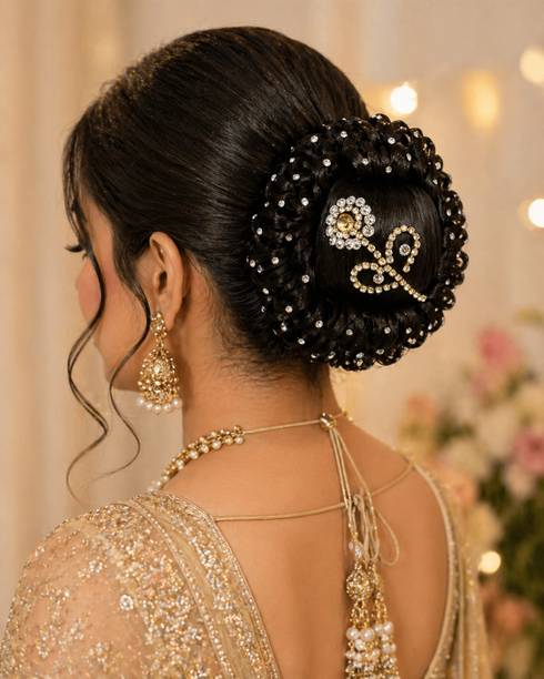 GGN Bridal  Bun Juda for Women | Stylish Artificial Bun Extension Hair Extension