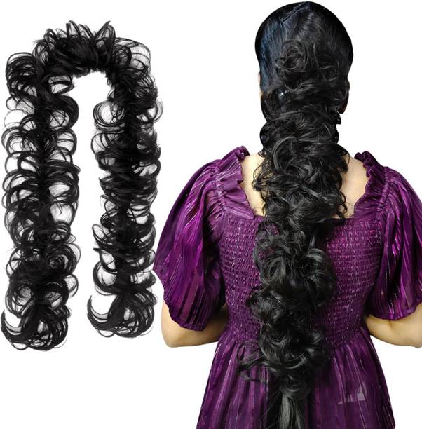 EASYOUNG Messy hair style Hair Extensions and Wigs for Women and girls Brown Hair Accessory Set