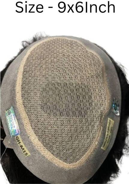 HAIRLAYER 9x6 Inch Golden Mirage  Patch for Men 100% Natural Human AAA Grade Hair Extension