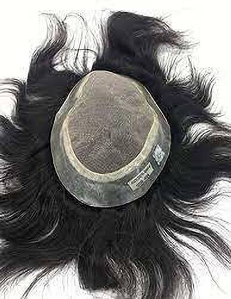 Omemi Bmw hair patch for men size (10x7) 100% Indian human hair Hair Extension