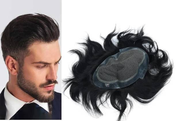 El Cabell Australian hair Patch for Men, 100% Human hair, Natural Looking Patch Size 9x6 Hair Extension