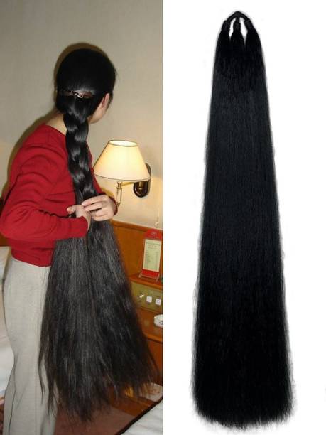 PrimeBerie Women Nakli Baal Thick Braid Paranda Braid Choti (Black) Hair Extension