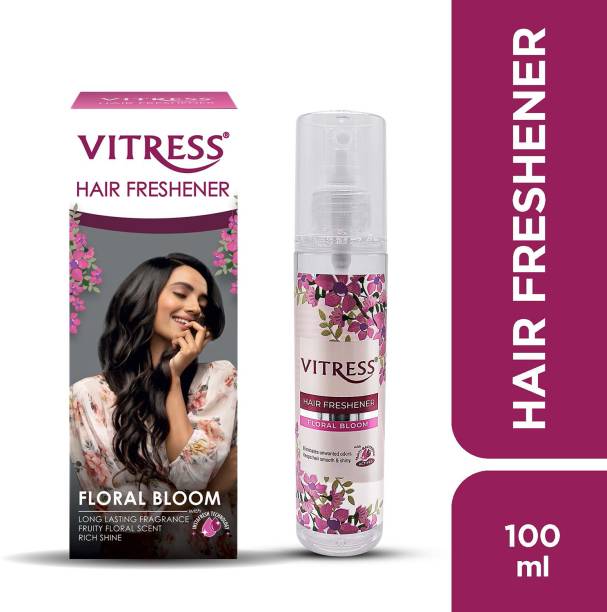 Vitress Hair Freshener Floral Bloom | Instant Hair Transformation, Non-Sticky Floral Hair Spray With InstaFresh Technology, Eliminates Unwanted Hair Odours, Satin-Soft Touch, Rich Shine, Smooth Hair Hair Fragrance Spray Price in India