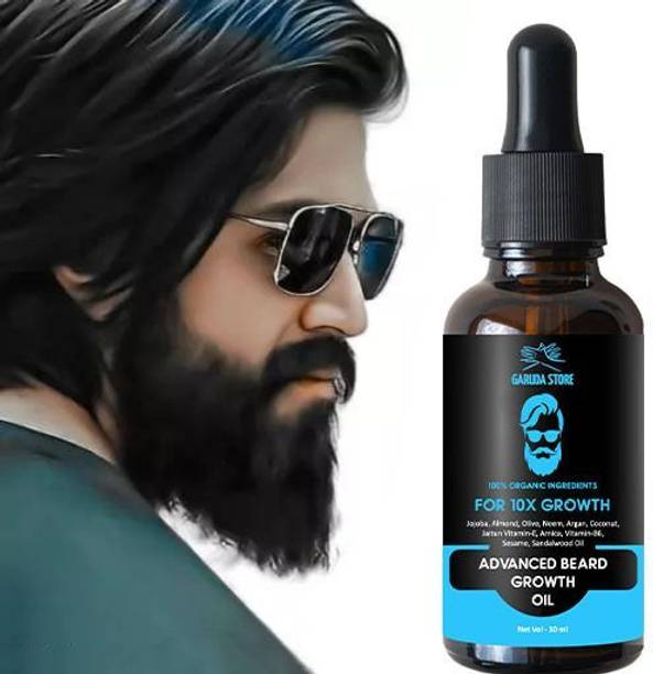 Garuda Store Advanced Beard Growth oil for men beard growth, dadhi oil - Limited Time Offer Hair Oil