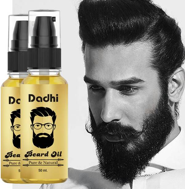 Dadhi Beard Oil for Men 50ml Pack of 2 | 11 Oils Growth Formula Hair Oil