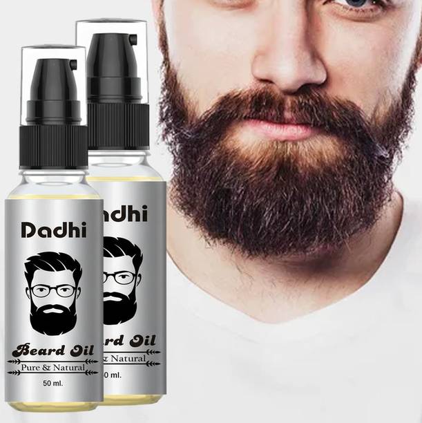 Dadhi SV Beard Growth Oil Combo 2x50ml | Lightweight & Non-Sticky Beard Care Hair Oil