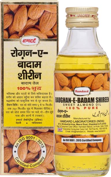 Hamdard RAUGHAN-E-BADAM SHIREEN | Sweet Cold Pressed and Almond Oil Hair Oil