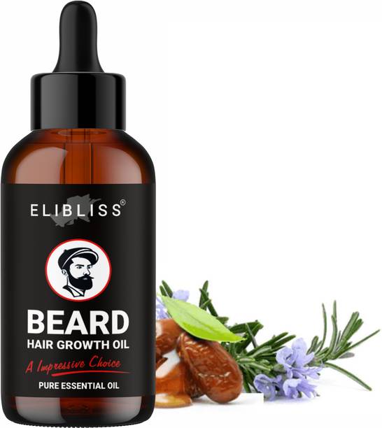 ELIBLISS Beard Growth Oil More Beard Growth, With Redensyl, 8 Natural Oils Hair Oil