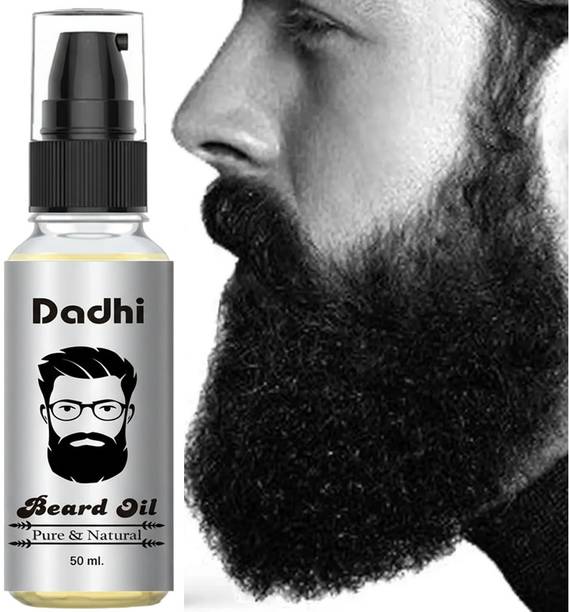 Dadhi Natural Beard Growth Oil Silver for Smooth & Thick Beard – 50ml Hair Oil