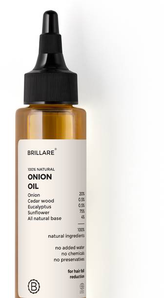 BRILLARE Onion Hair Oil, with Cedar Wood & Sunflower Oi...