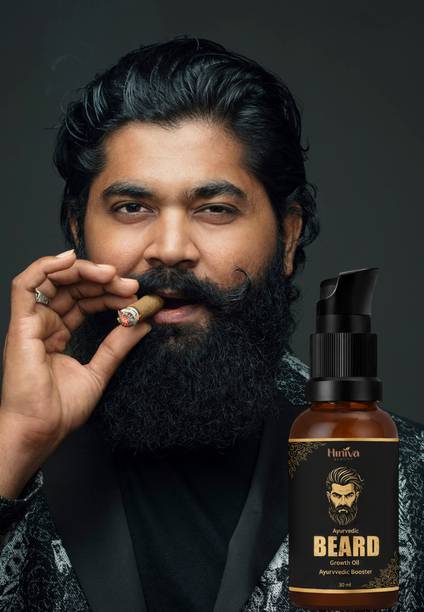 Hiniva Beauty Ayurvedic Beard Growth Oil for Men | Faster Beard Hair Growth & Nourishment Hair Oil
