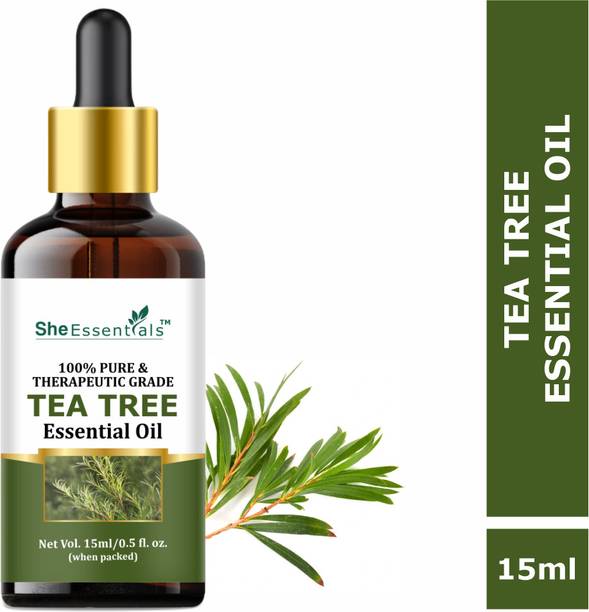 She Essentials Tea Tree Essential Oil 100% Natural & Pure for Hair, Skin & Aromatherapy Hair Oil