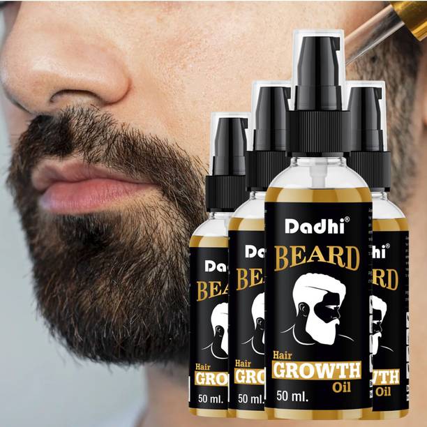 Dadhi Beard Oil – 50ml Ideal for Beard Shaping & Frizz Control (Pack of 4) Hair Oil