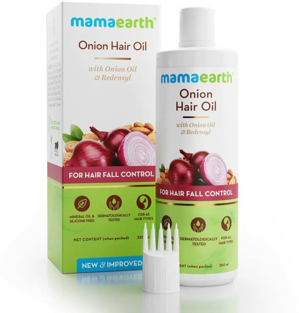 Mamaearth Onion Hair Oil for Hair Regrowth & Hair Fall Control Hair Oil