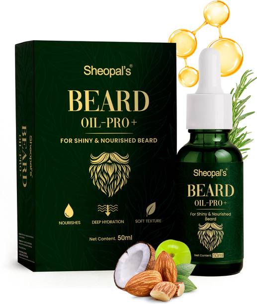 Sheopals Beard Growth Oil Pro+ for More Beard Growth with Jojoba Oil, Coconut Oil Hair Oil