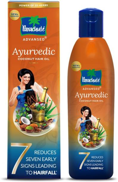 Parachute Advansed Ayurvedic Coconut Oil with Neem & Bhringraj, Reduces Dandruff & Hair fall Hair Oil