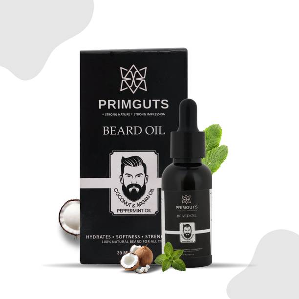 PRIMGUTS Natural Beard Growth Oil for Men | Nourishes & Softens Beard| Hair Oil