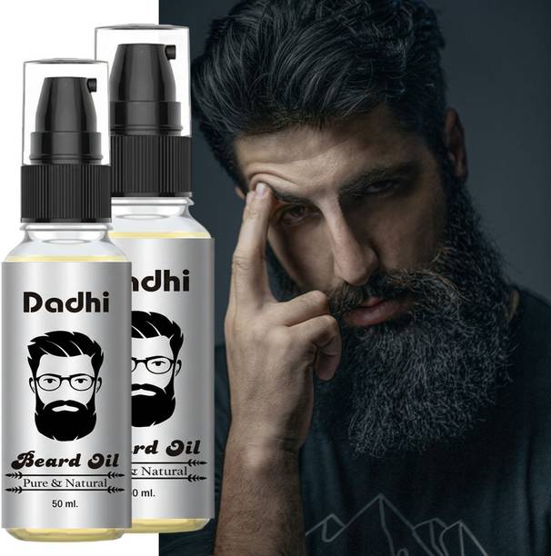 Dadhi SV Beard Oil for Men Pack of 2 | Smooth, Soft & Strong Beard Formula Hair Oil