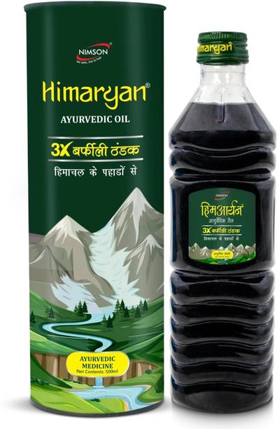 Nimson Himaryan Ayurvedic Cool Oil 3X Icy Cool Hair Oil Relief Headache Stress Tension Hair Oil