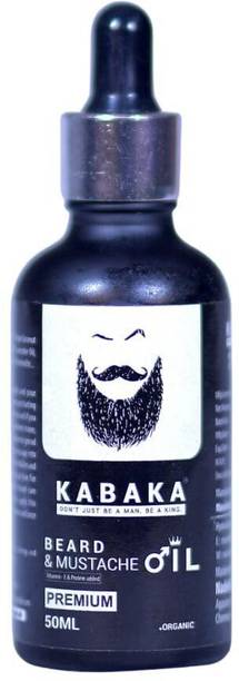 KABAKA Pack of 2 Natural Beard Hair oil for Men Thicker & Longer Beard Growth Hair Oil