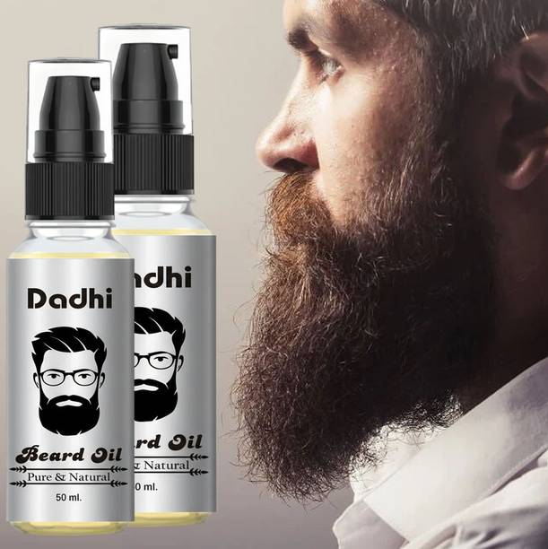 Dadhi SV Beard Oil Combo Pack 2 (50ml Each) | Daily Beard Care Solution Hair Oil