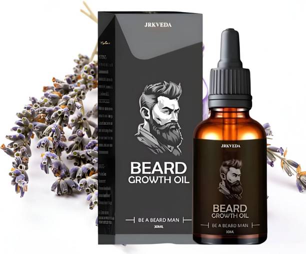 JRKVEDA Natural Beard Growth Oil for Men Wanting Fast Beard Growth Naturally Hair Oil