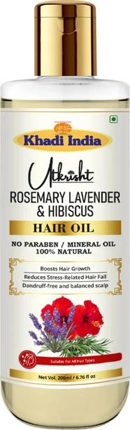 Utkrisht Khadi Rosemary| Hibiscus| Lavender Hair Oil for Hair Growth | Controls Hair Fall Hair Oil