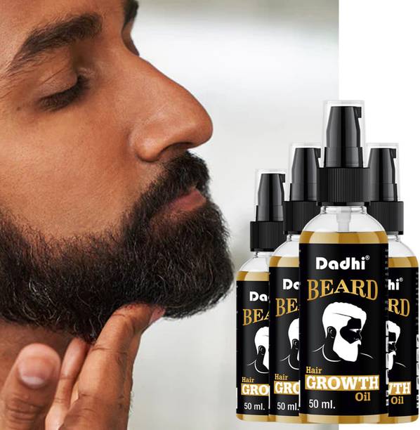 Dadhi Beard Oil – 50ml Lightweight Non-Greasy Grooming Oil (Pack of 4) Hair Oil