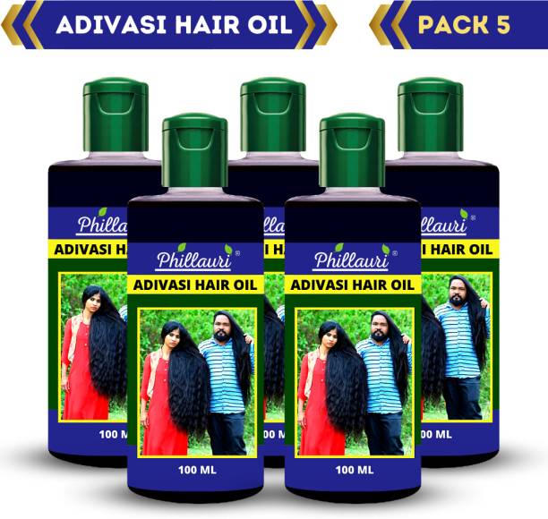 Phillauri Adivasi Neelambari hair care Adivasi Best hair growth oil 100ML (Pack of 5) Hair Oil Price in India