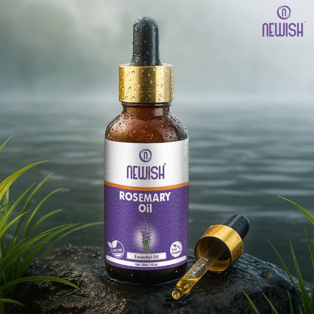 NEWISH Rosemary Essential oil for hair growth, Skin, Therapeutic Grade and Diffuser Aroma
