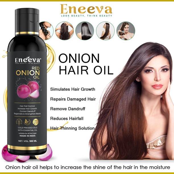 eneeva red onion hair oil pack of 1 - 100ml Hair Oil