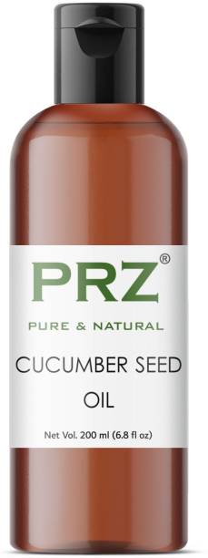PRZ Cucumber Seed Cold Pressed Carrier Oil (200ML) - Pure Natural & Therapeutic Grade Oil For Aromatherapy Body Massage, Skin Care & Hair Care Hair Oil