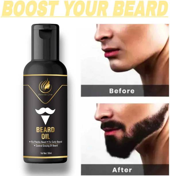 Lustrous Glow Beard Grow Oil For Growing Beard Faster||4x Result In Beard Growth Hair Oil