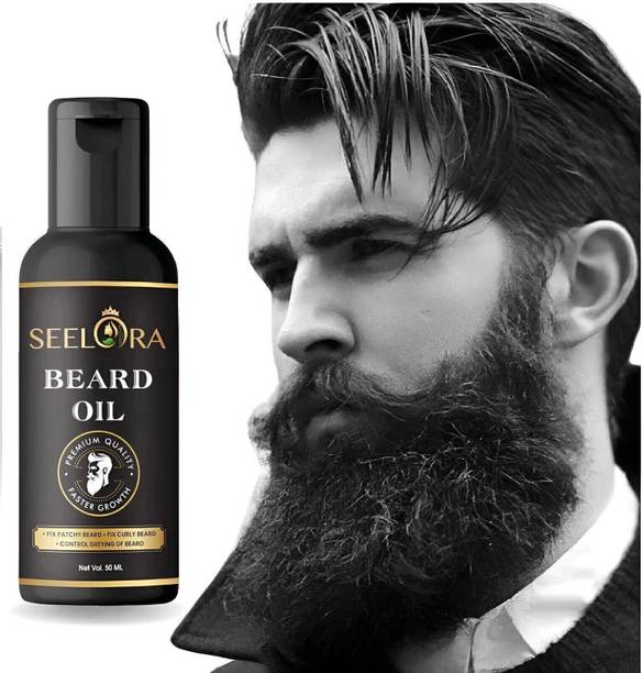 seelora Beard Oil for Growing Beard Faster Beard Growth Oil for Men,(50 ml) Hair Oil