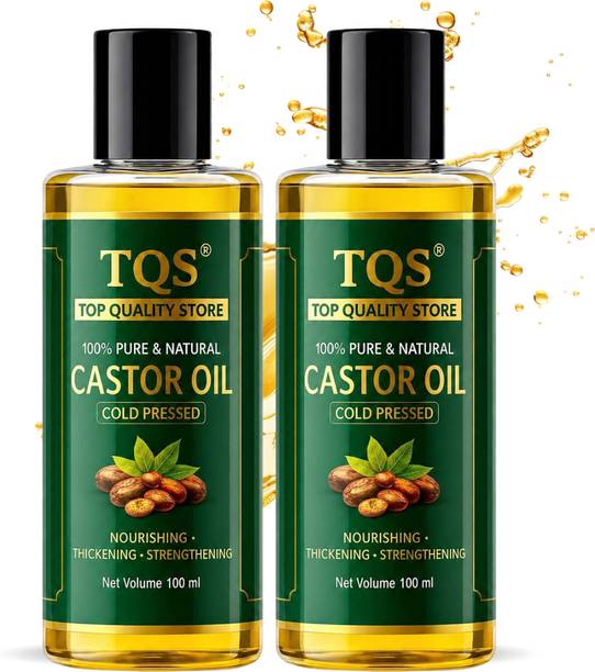 TQS 100% Natural Castor Oil for Hair Growth Thick Hair Care Oil Multipurpose