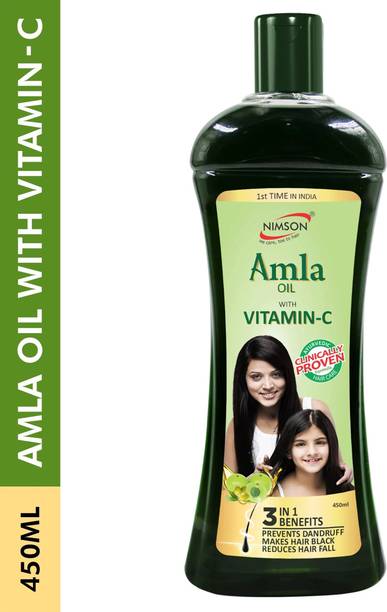 Nimson Amla Hair Oil with Vitamin-C Reduce Hair Fall Makes Hair Black Natural Oil Hair Oil