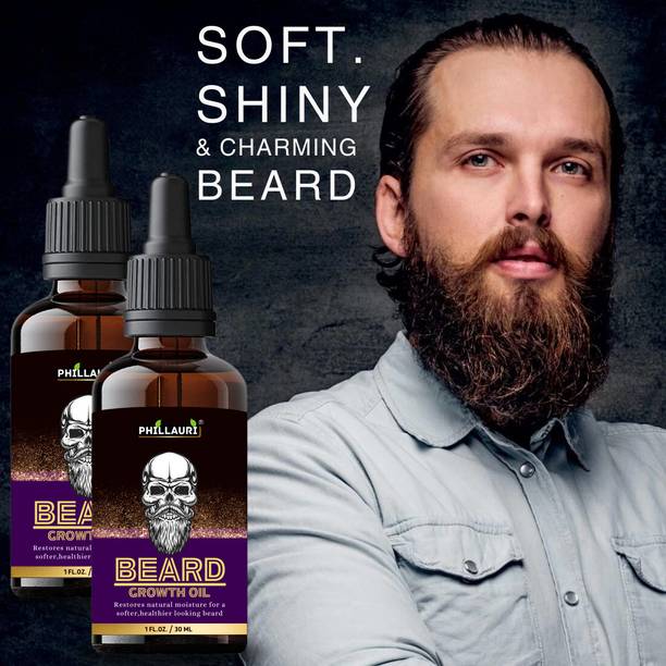 Phillauri Beard oil For Promotes Beard Growth||Conditions Facial Hair||(pack of 2) Hair Oil
